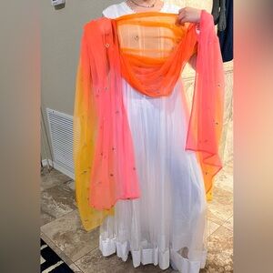 White Kurta and pants